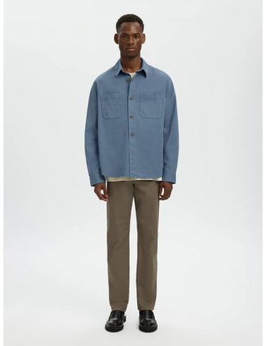 SLMTRAVIS TWILL OVERSHIRT LS NOOS