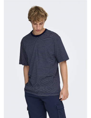 ONSFRED LIFE RLX SS STRIPE TEE NOOS