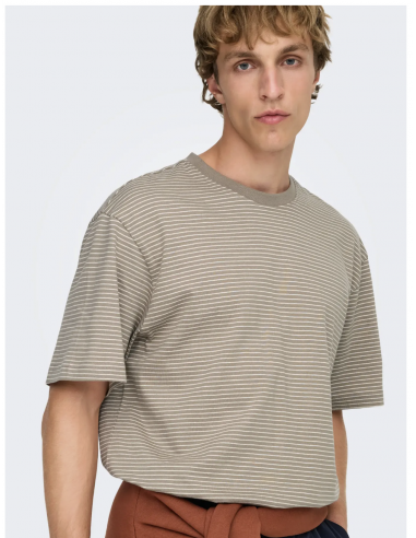 ONSFRED LIFE RLX SS STRIPE TEE NOOS