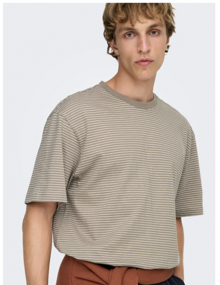 ONSFRED LIFE RLX SS STRIPE TEE NOOS