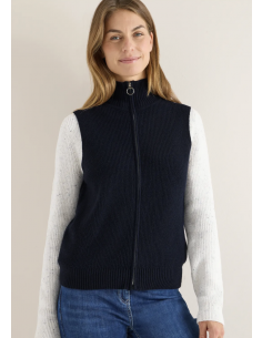 Cecil Ribbad Väst Med Dragkedja 2