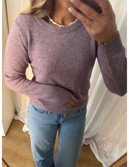 VIRIL O-NECK KNIT TOP