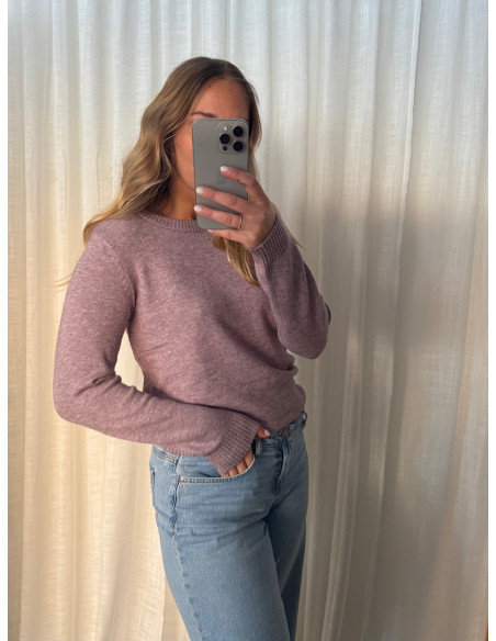 VIRIL O-NECK KNIT TOP