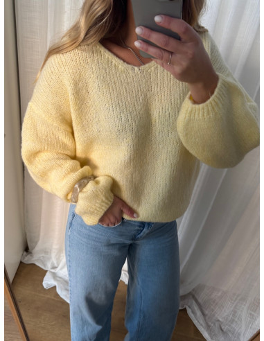 JDYDINEA L/S REVERSIBLE PULLOV. KNT