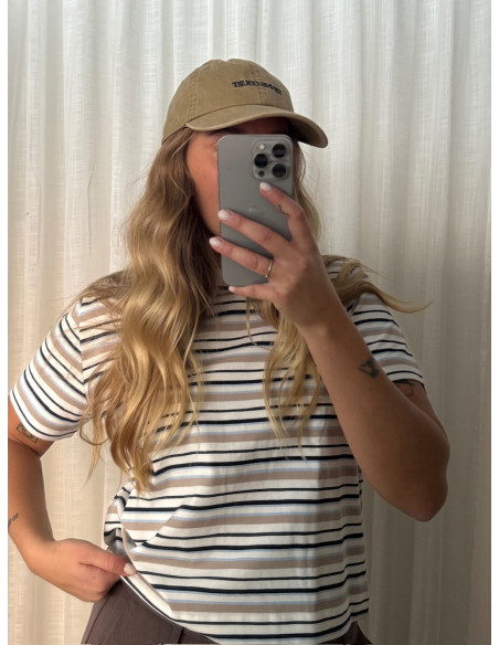 SLFESSENTIAL SS STRIPED BOXY TEE NOOS