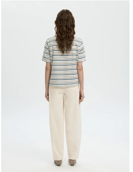 SLFESSENTIAL SS STRIPED BOXY TEE NOOS