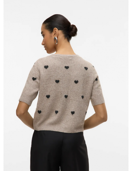 VMDOFFY INTARSIA 2/4 O-NCK CARDIGAN NOOS