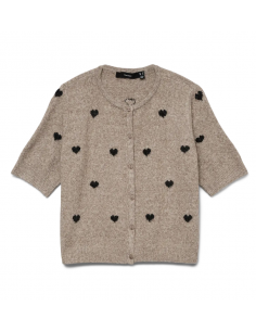 VMDOFFY INTARSIA 2/4 O-NCK CARDIGAN NOOS