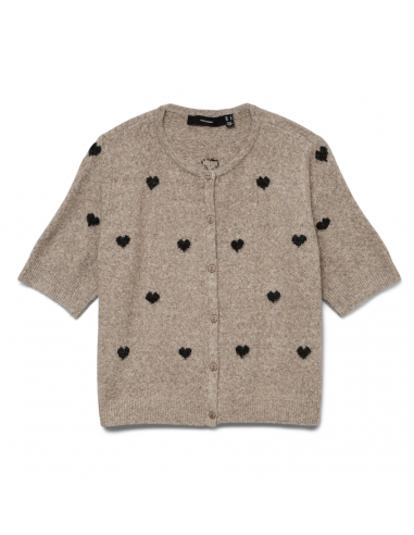 VMDOFFY INTARSIA 2/4 O-NCK CARDIGAN NOOS