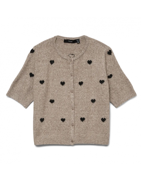 VMDOFFY INTARSIA 2/4 O-NCK CARDIGAN NOOS