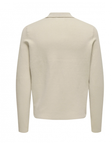 ONSCOOPER REG LS 12 HALF ZIP POLO NOOS