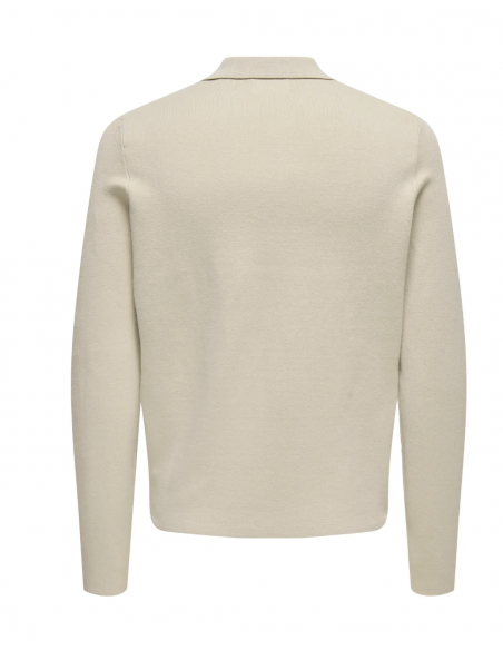 ONSCOOPER REG LS 12 HALF ZIP POLO NOOS