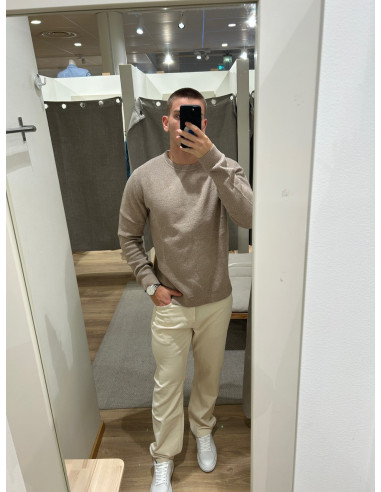 SLHROSS KNIT STRUCTURE CREW NECK NOOS