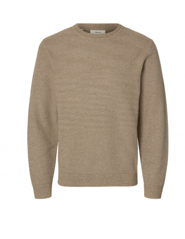 SLHROSS KNIT STRUCTURE CREW NECK NOOS