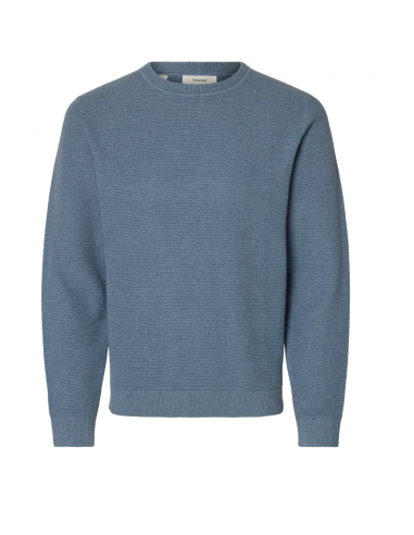 SLHROSS KNIT STRUCTURE CREW NECK NOOS