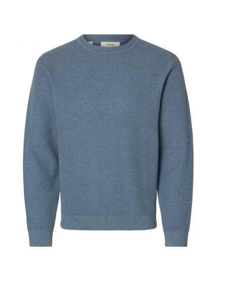 SLHROSS KNIT STRUCTURE CREW NECK NOOS