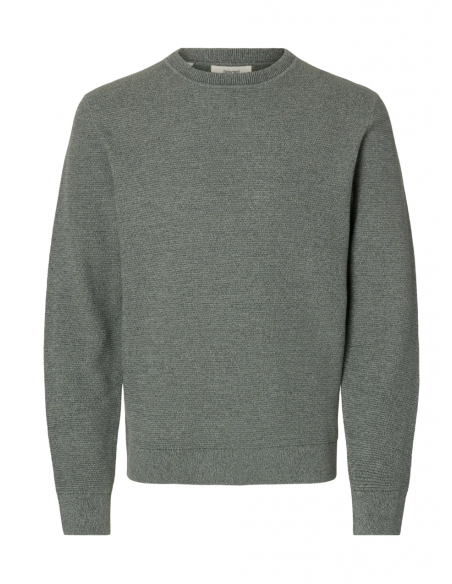 SLHROSS KNIT STRUCTURE CREW NECK NOOS