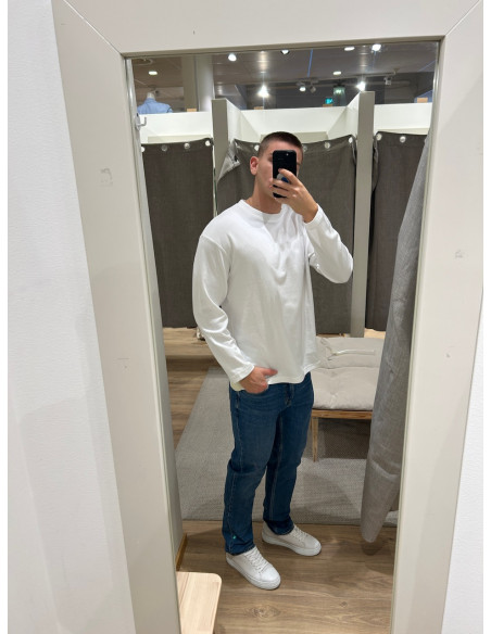 SLHLOOSEOSCAR LS O-NECK TEE NOOS