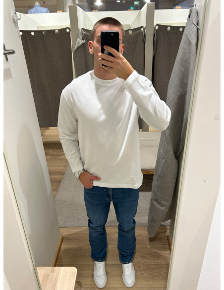 SLHLOOSEOSCAR LS O-NECK TEE NOOS