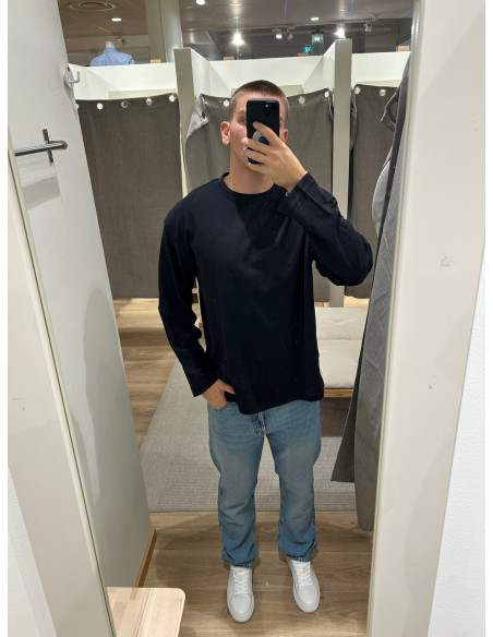 SLHLOOSEOSCAR LS O-NECK TEE NOOS