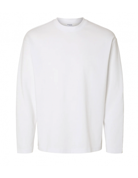 SLHLOOSEOSCAR LS O-NECK TEE NOOS