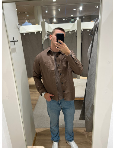 SLMTRAVIS TWILL OVERSHIRT LS NOOS