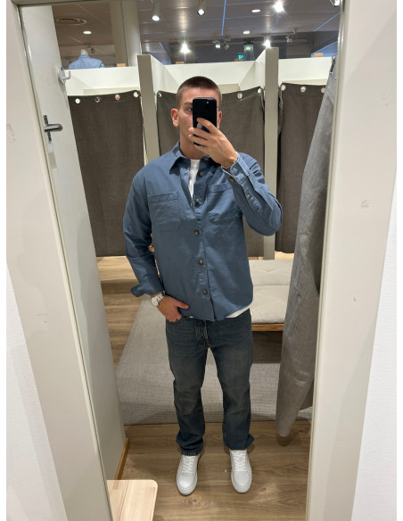 SLMTRAVIS TWILL OVERSHIRT LS NOOS