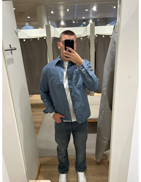 SLMTRAVIS TWILL OVERSHIRT LS NOOS