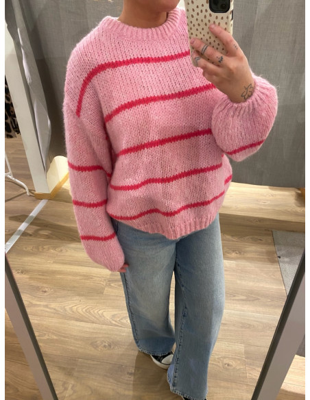 VMMAYBE ART LS O-NECK PULLOVER