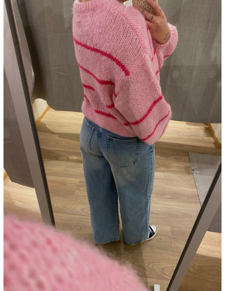 VMMAYBE ART LS O-NECK PULLOVER