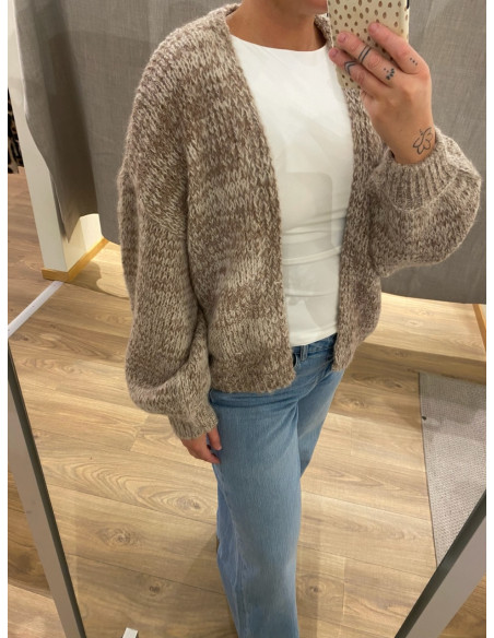 VMMAYBE LS OPEN CARDIGAN