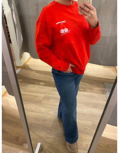 JDYNANNA LIFE L/S TEXT SWEAT