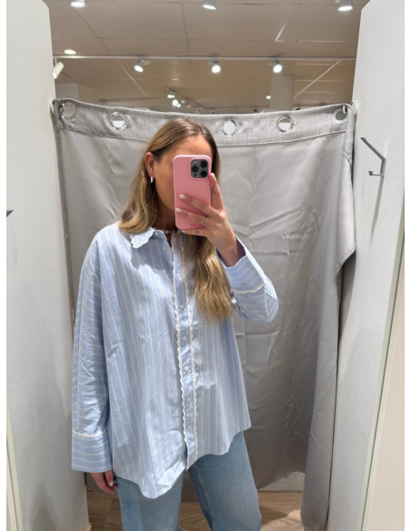 ONLOSIRIS LS STRIPED LACE SHIRT