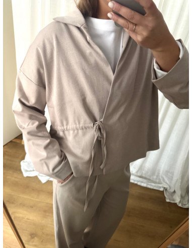 OBJJULIA L/S LO WRAP TOP