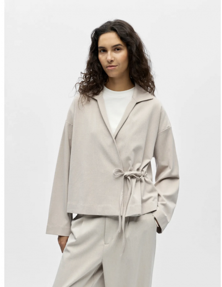 OBJJULIA L/S LO WRAP TOP