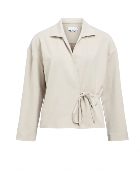 OBJJULIA L/S LO WRAP TOP