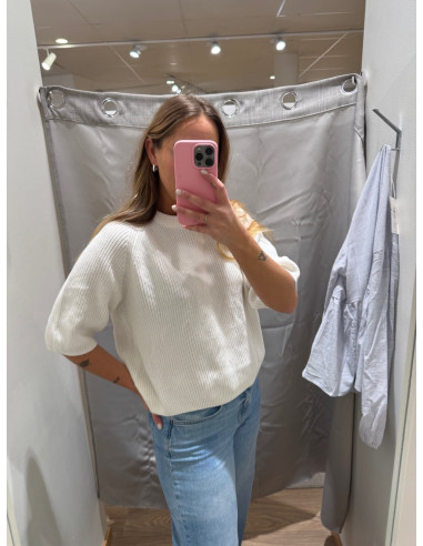 JXMARGE TWIST SS CREW NECK KNIT