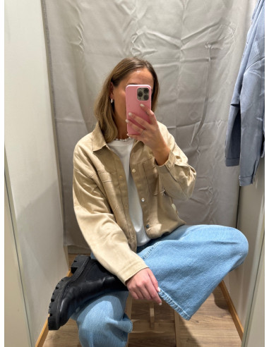 JDYJULLE L/S FAKE SUEDE SHIRT JRS NOOS