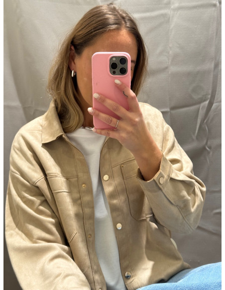 JDYJULLE L/S FAKE SUEDE SHIRT JRS NOOS