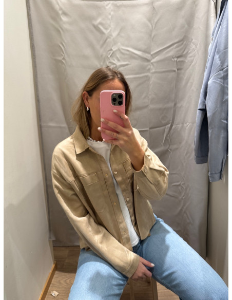JDYJULLE L/S FAKE SUEDE SHIRT JRS NOOS