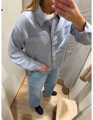 JDYJULLE L/S FAKE SUEDE SHIRT JRS NOOS