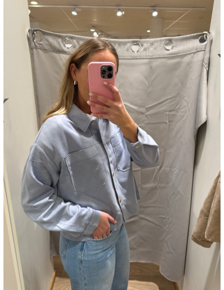 JDYJULLE L/S FAKE SUEDE SHIRT JRS NOOS