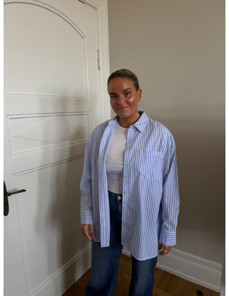 PCMELIA LS LOOSE SHIRT WVN NOOS