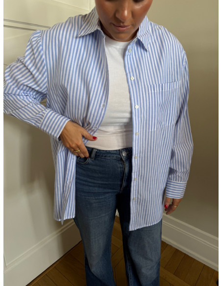 PCMELIA LS LOOSE SHIRT WVN NOOS