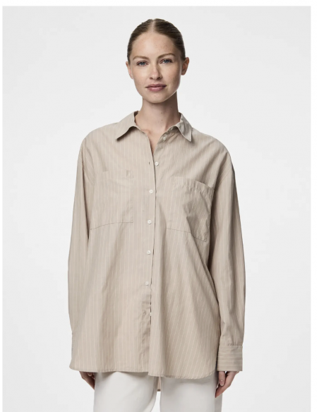 PCMELIA LS LOOSE SHIRT WVN NOOS