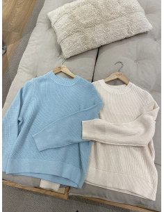 OBJFLO L/S KNIT PULLOVER