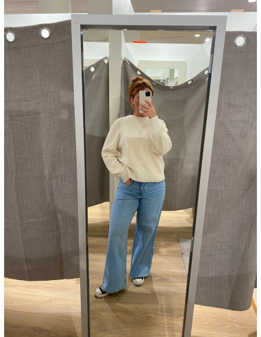 OBJFLO L/S KNIT PULLOVER