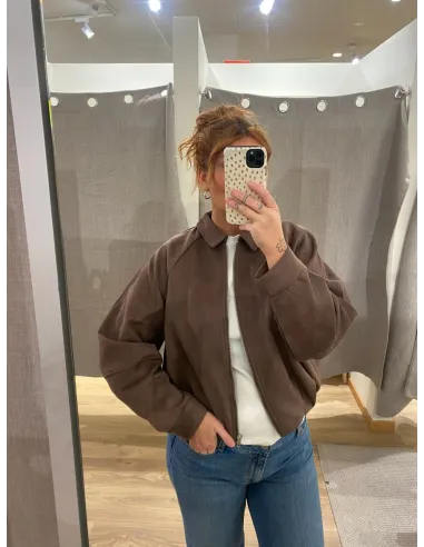 JDYCORA L/S FAUX SUEDE BOMBER