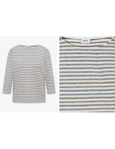 Cecil multistripe top