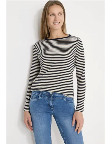 CECIL BASIC MELANGE T-SHIRT